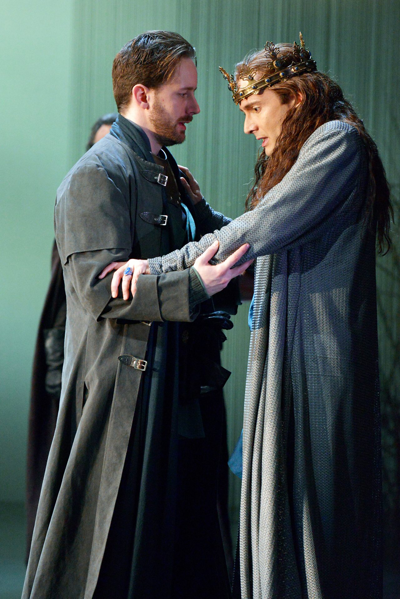 Sam Marks as Aumerle and David Tennant in Richard II, Barbican.