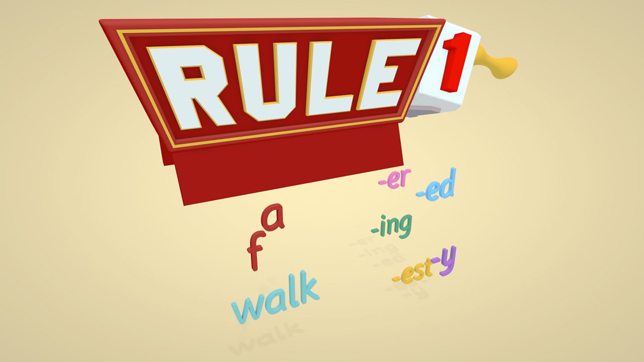 Rule: adding suffixes 's', 'ing' and 'ed' - Studyladder