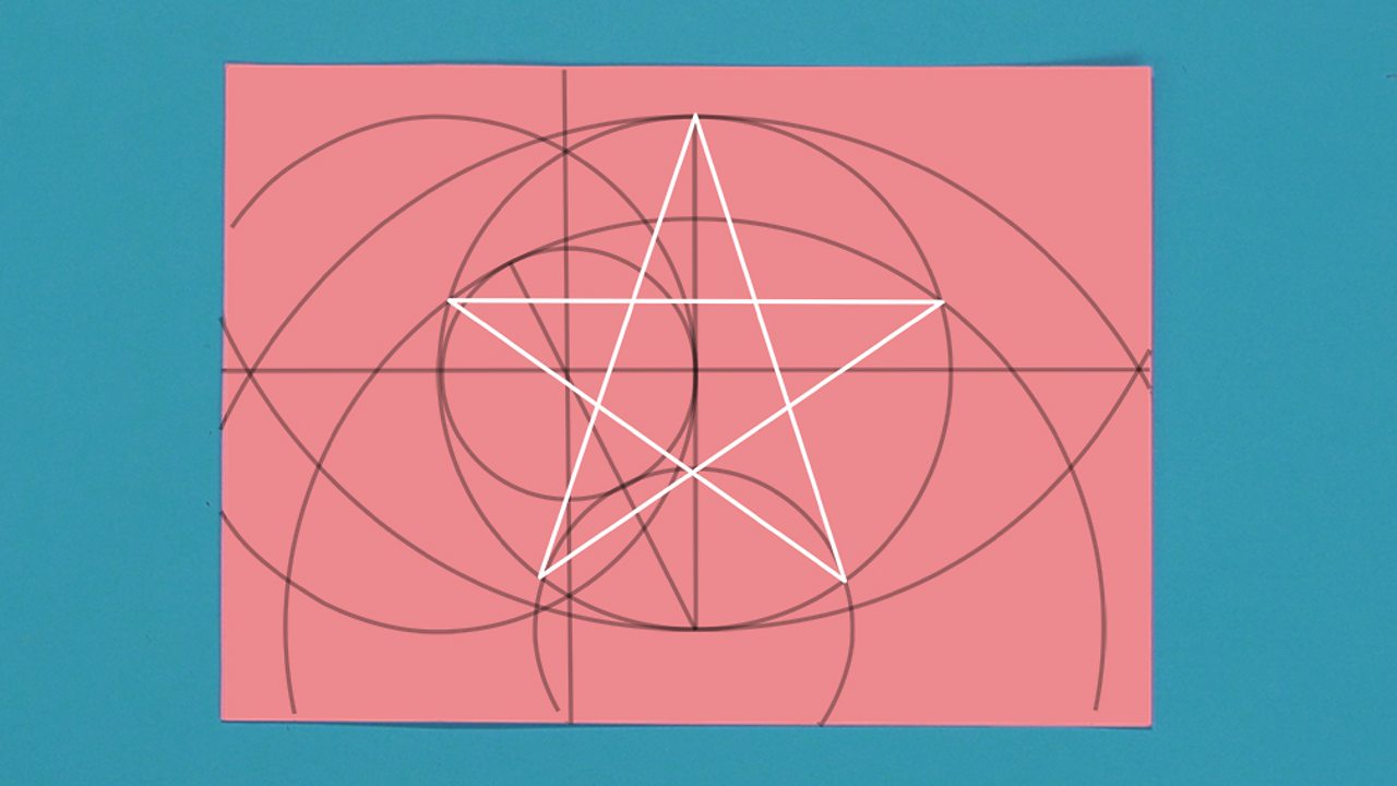 How to draw a perfect fivepointed star BBC Bitesize