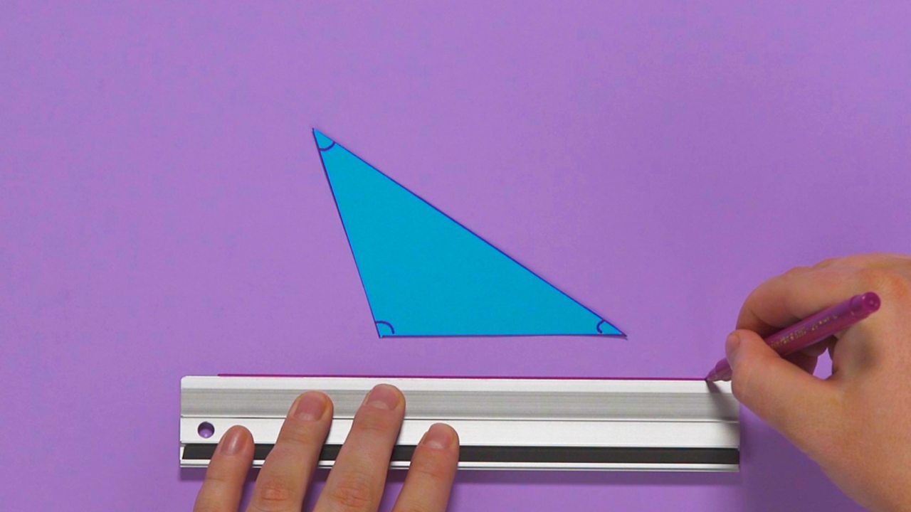 How To Show The Angles In A Triangle Add Up To 180 Degrees