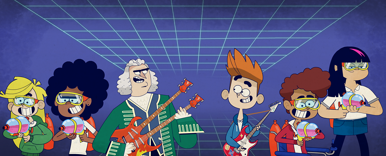 Bach and the band in a computer game