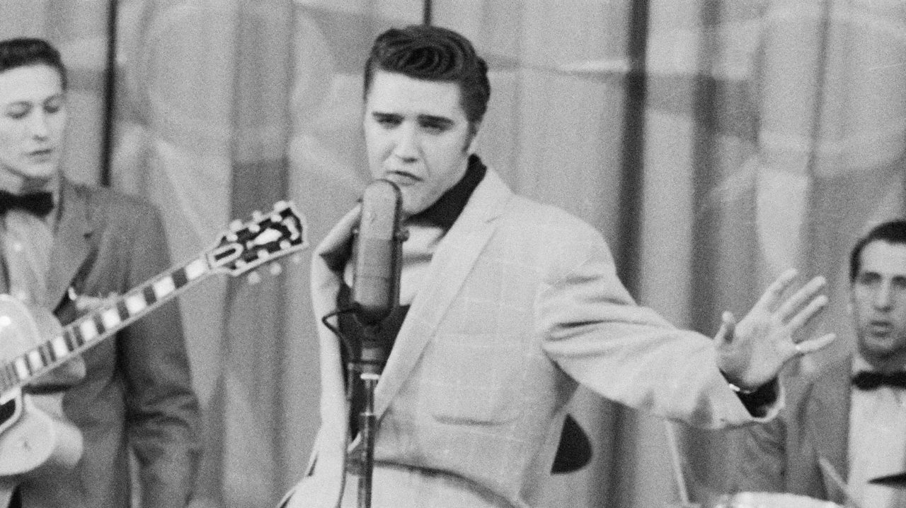 Elvis Presley performing live on TV
