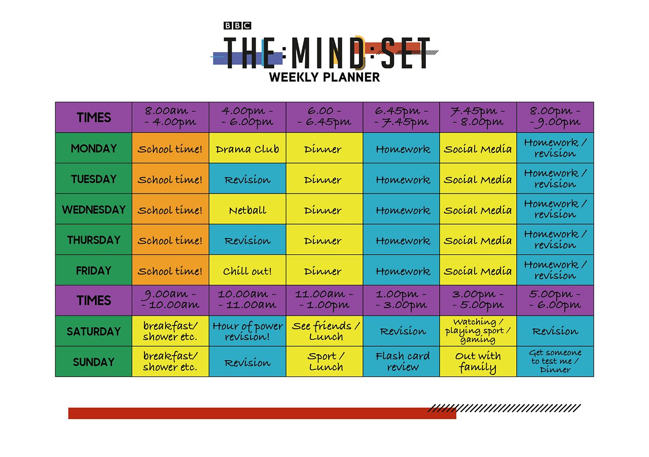 Revision Timetable Template Classles Democracy
