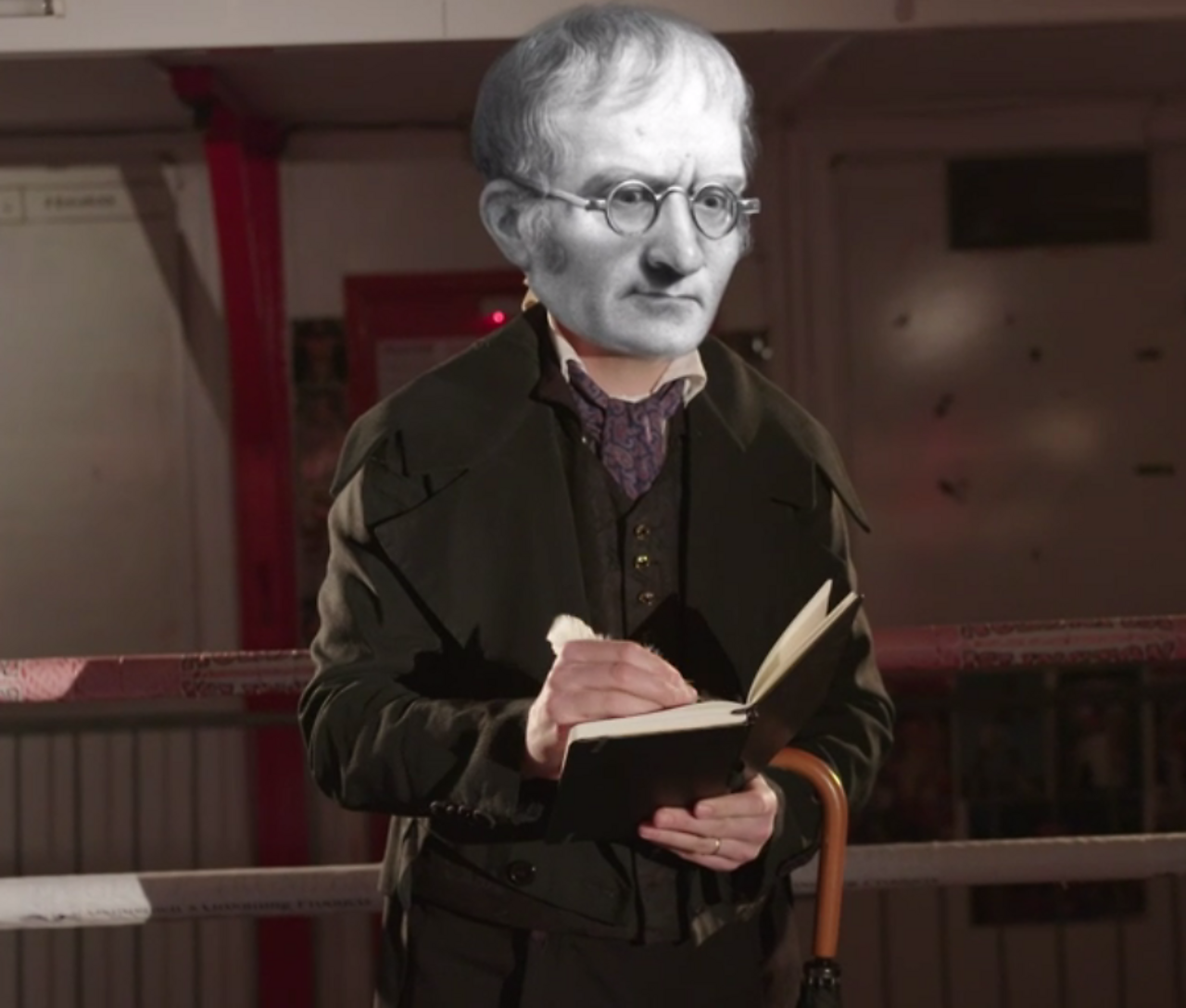 Dalton writes in his notebook