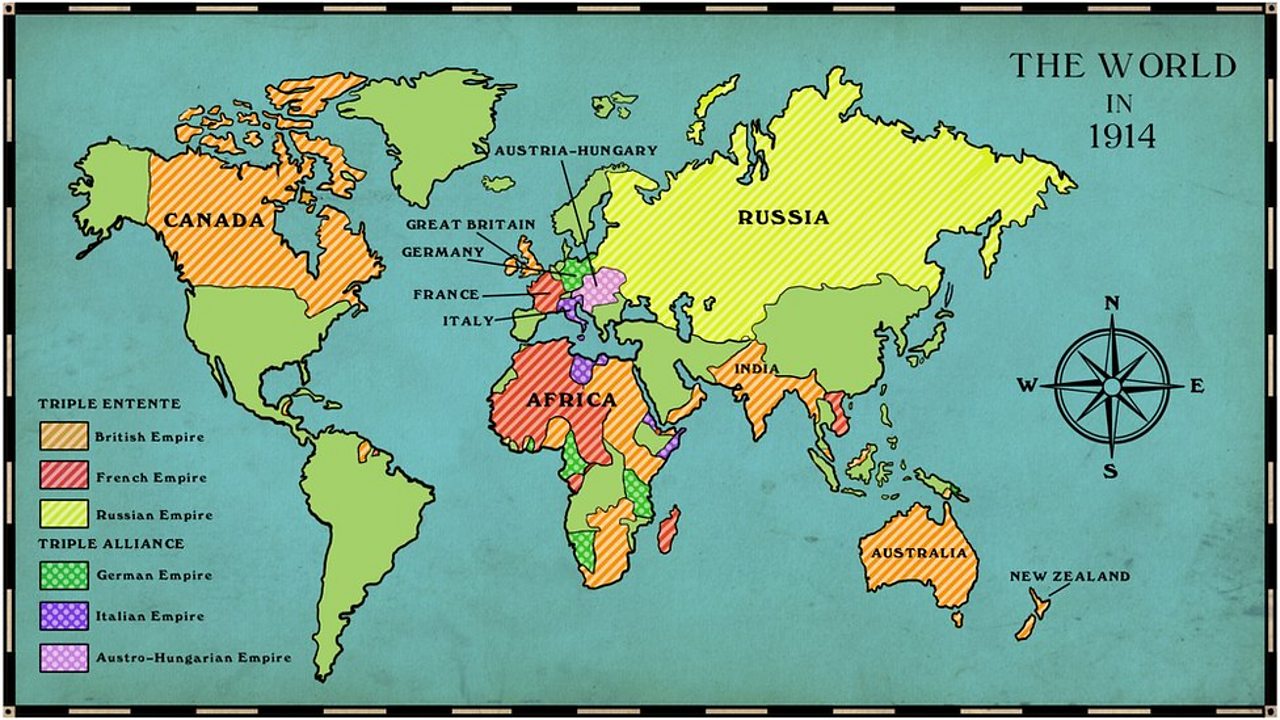 World War 1 World Map What were the causes of World War One?   BBC Bitesize