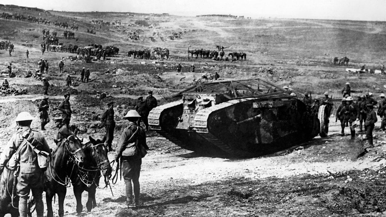 first battle tanks were used