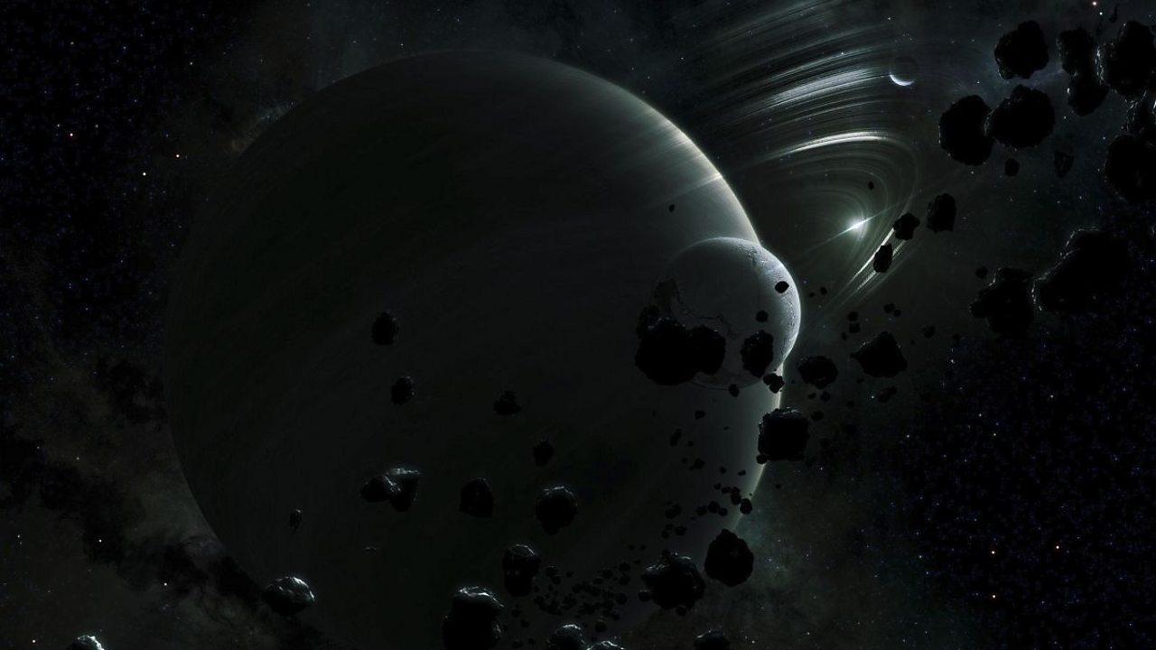 An artist's impression of Tythe, in the Oort cloud.