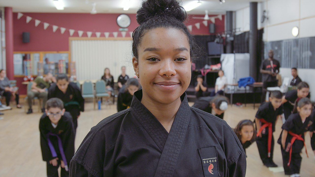 Shola: trainee karate instructor