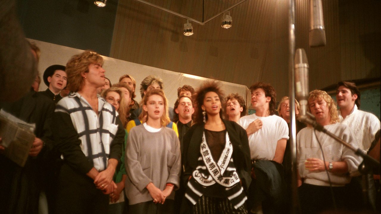 Band Aid recording Do They Know It's Christmas