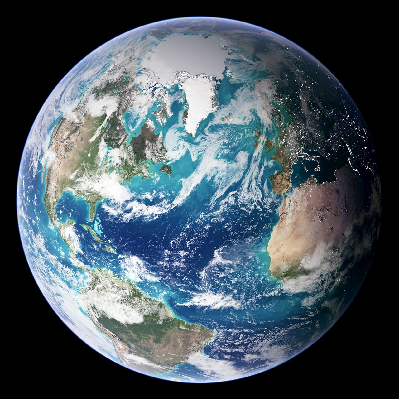 Satellite image of the Earth
