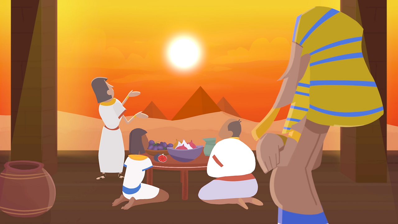 Tutankhamun's father Akhenaten forced the Egyptian people to abandon their old gods and only worship Aten, the sun god.