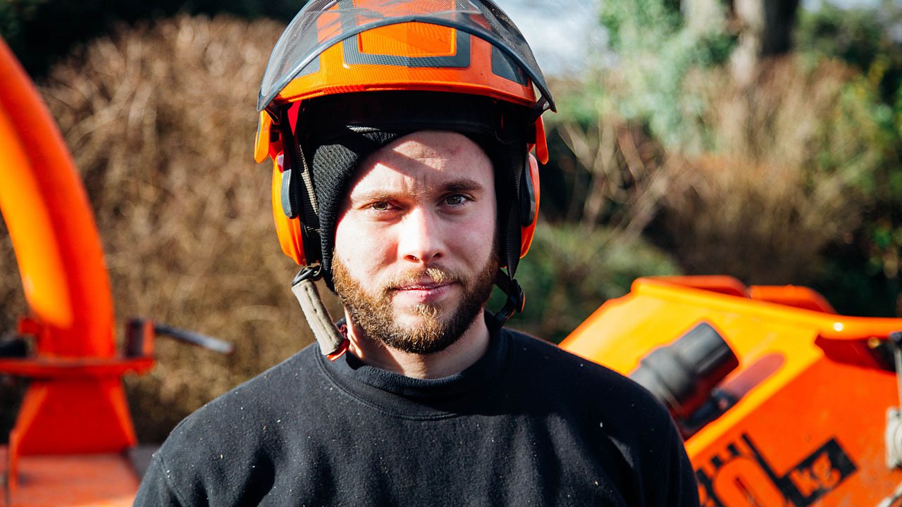 Daniel in his PPE (personal protective equipment) at work.