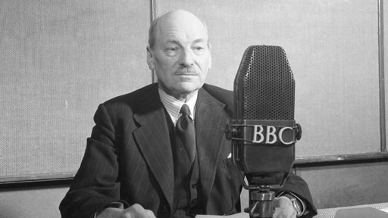 Prime Minister Attlee welcomes athletes