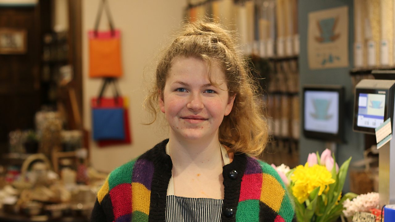 Lydia in her shop
