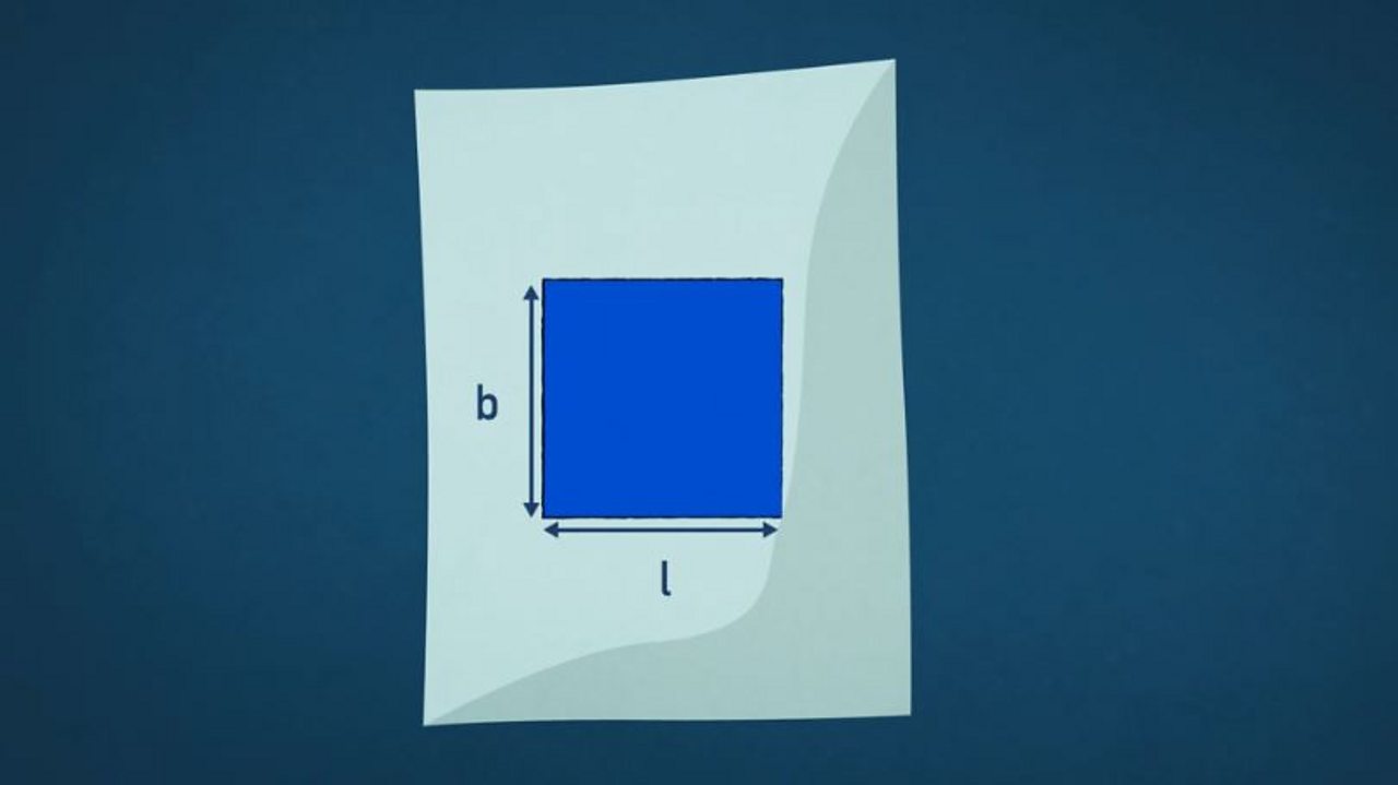 A square has two dimensions - length and breadth