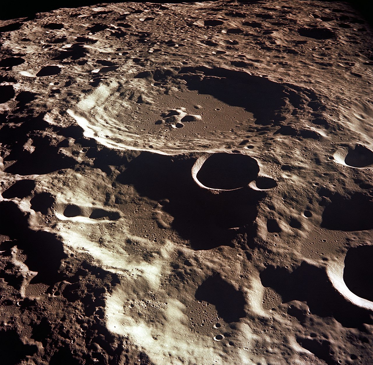 Crater 308 on the moon's surface