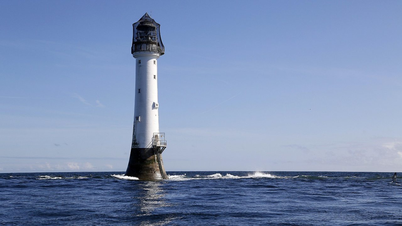 The Bell Rock Lighthouse on a fine day