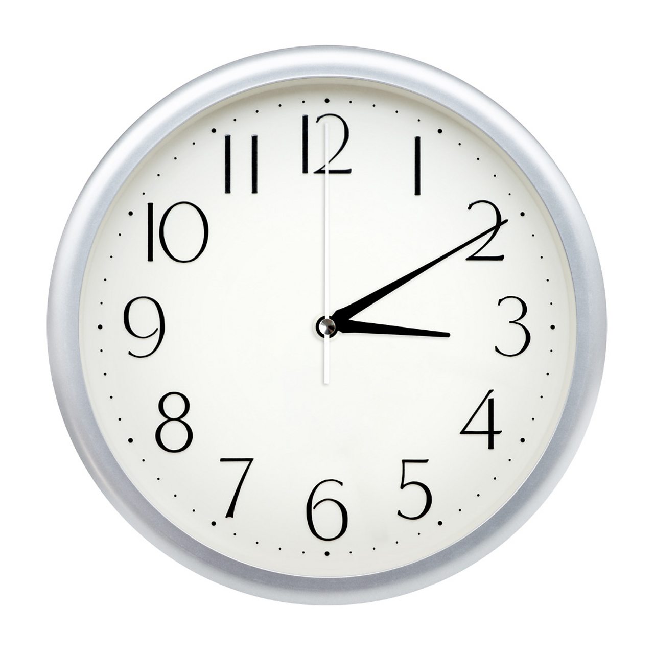 Image of a clock face showing 3.10