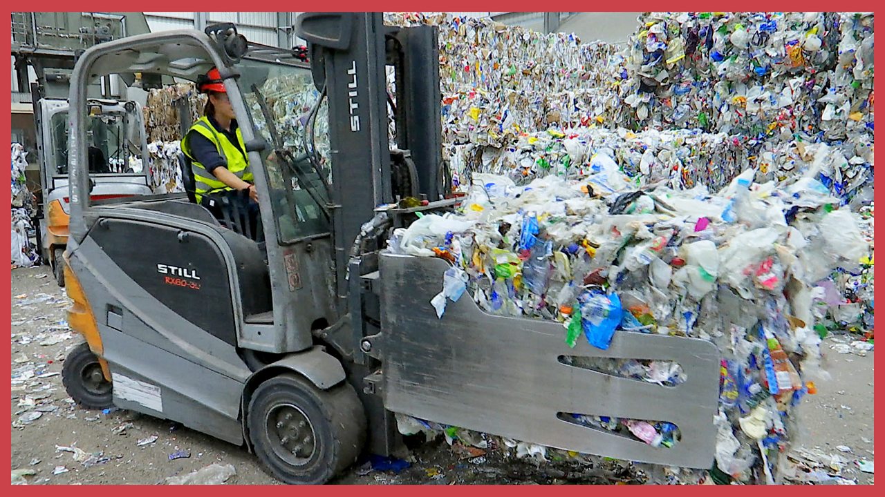 Image: processing plastic waste
