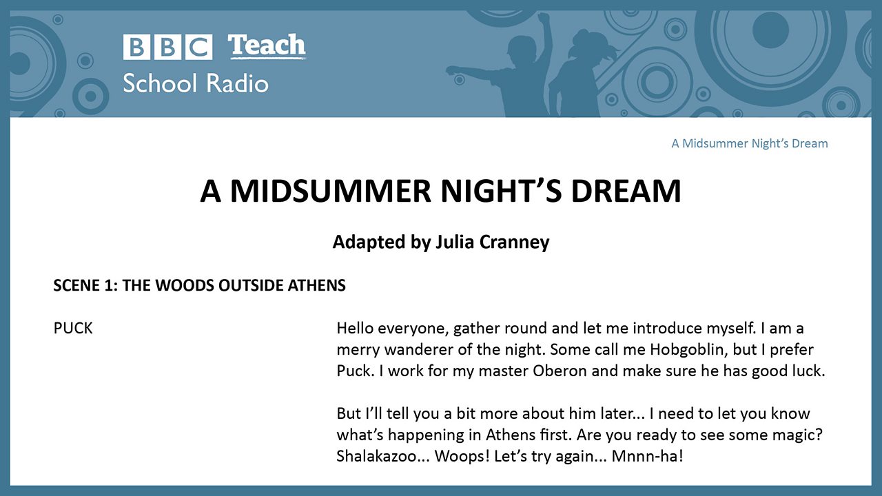 Shakespeare's A Midsummer Night's Dream plot summary - A Midsummer Night's  Dream - Shakespeare - KS3 English - Bitesize - BBC Bitesize