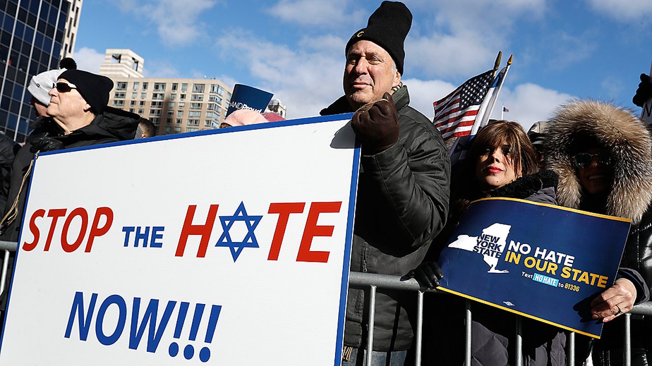 Judaism – A protest march in New York, USA