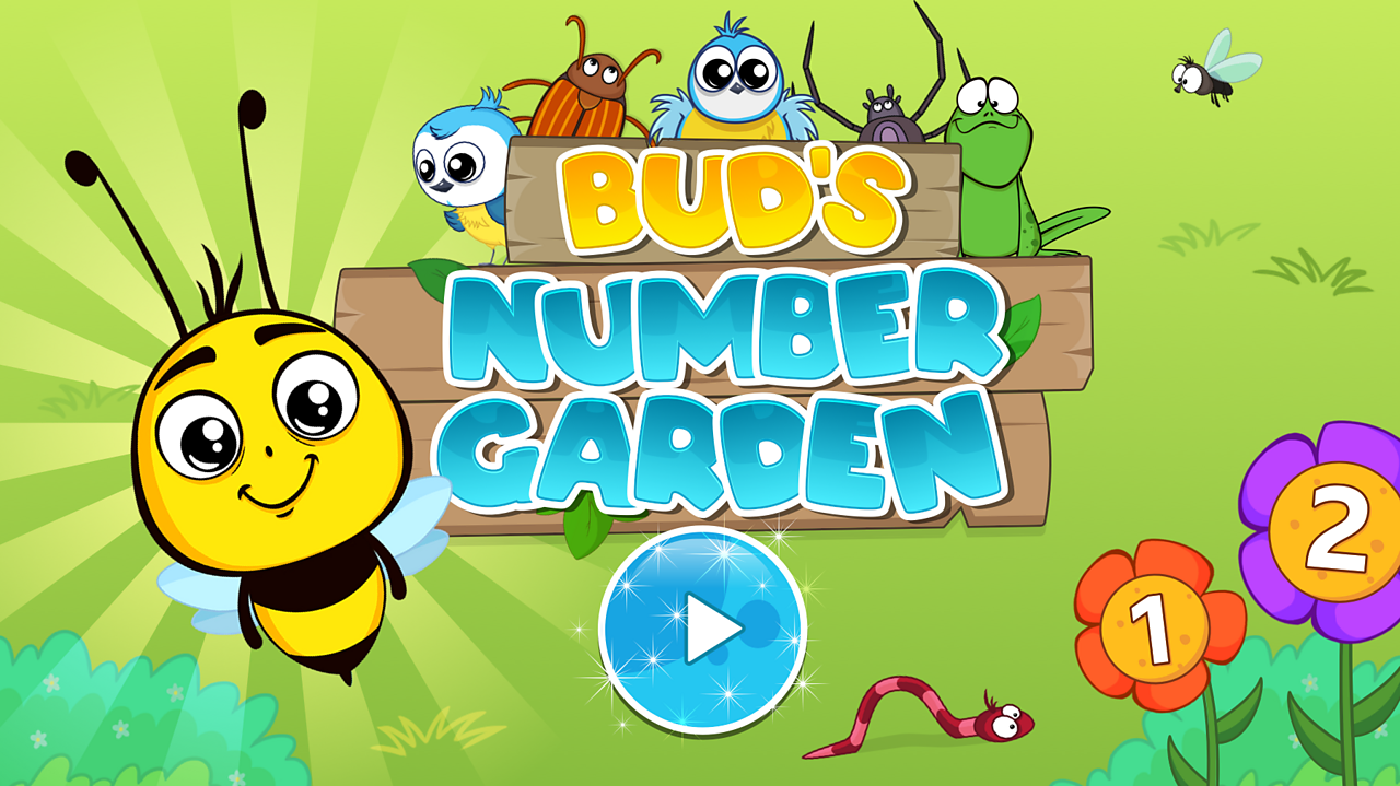 Play Bud S Number Garden Starting Primary School Fun Online Games For Kids Bbc Bitesize Bbc Bitesize