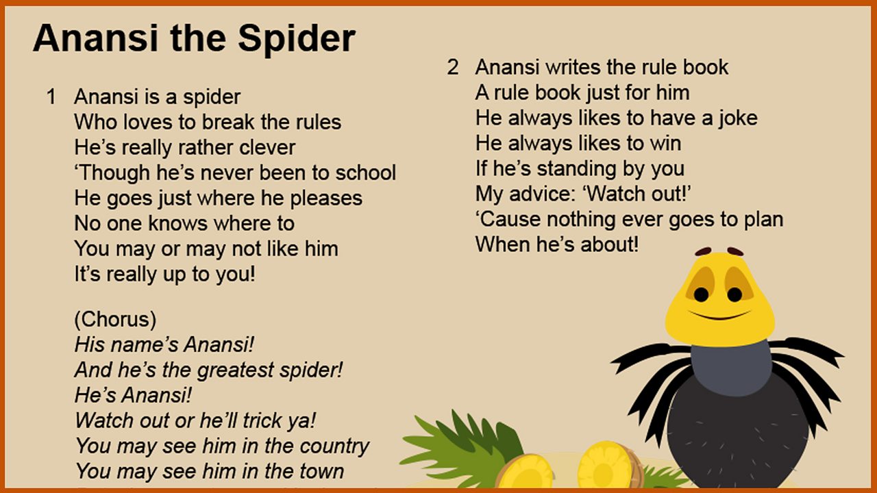 English KS1 Anansi And The Moss Covered Rock BBC Teach