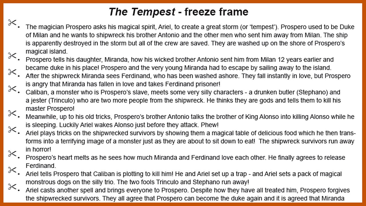 KS2 English The Tempest Episode 8 BBC Teach