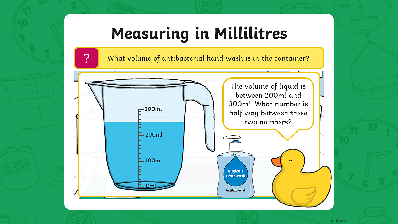 Measuring in millilitres - Year 22 - P22 - Maths - Home Learning Regarding Measuring Liquid Volume Worksheet