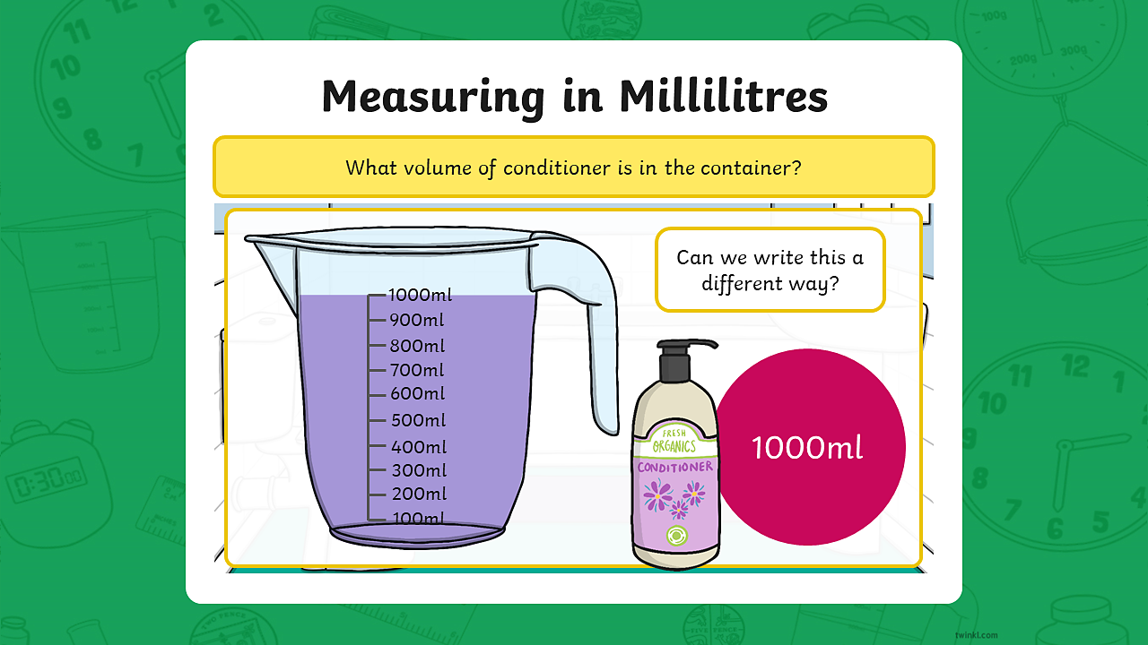 Measuring in millilitres - Year 25 - P25 - Maths - Home Learning Intended For Measuring Liquid Volume Worksheet