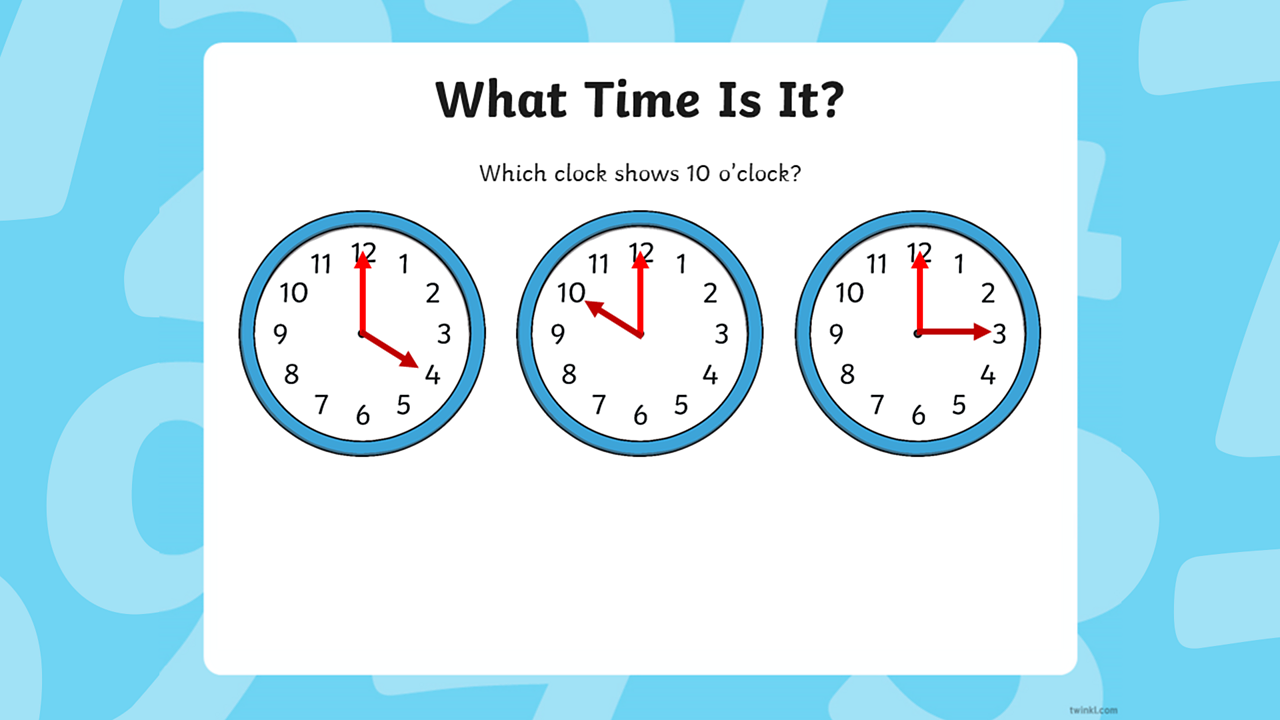 O Clock Times Year 1 P2 Maths Home Learning With c Bitesize c Bitesize