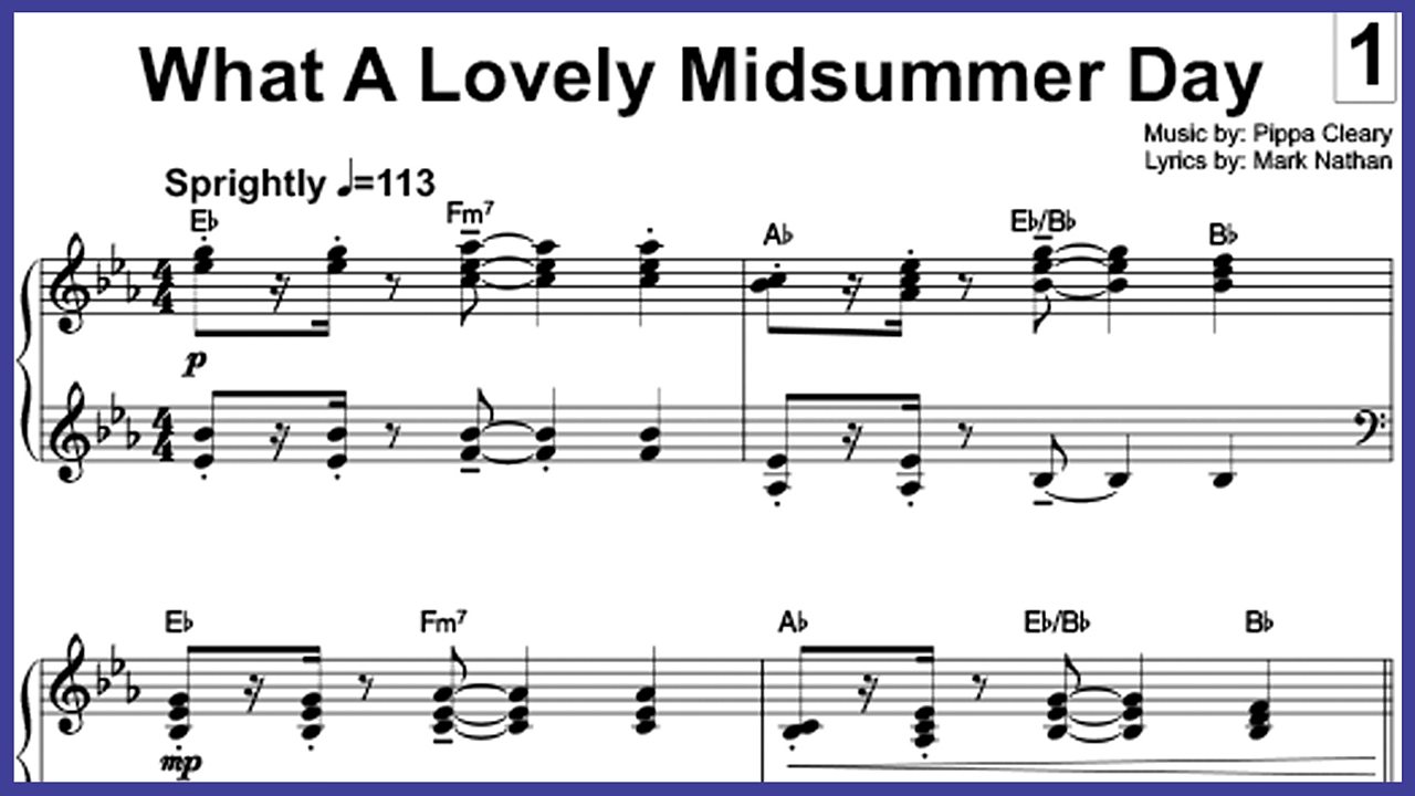 What a Lovely Midsummer Day - Music