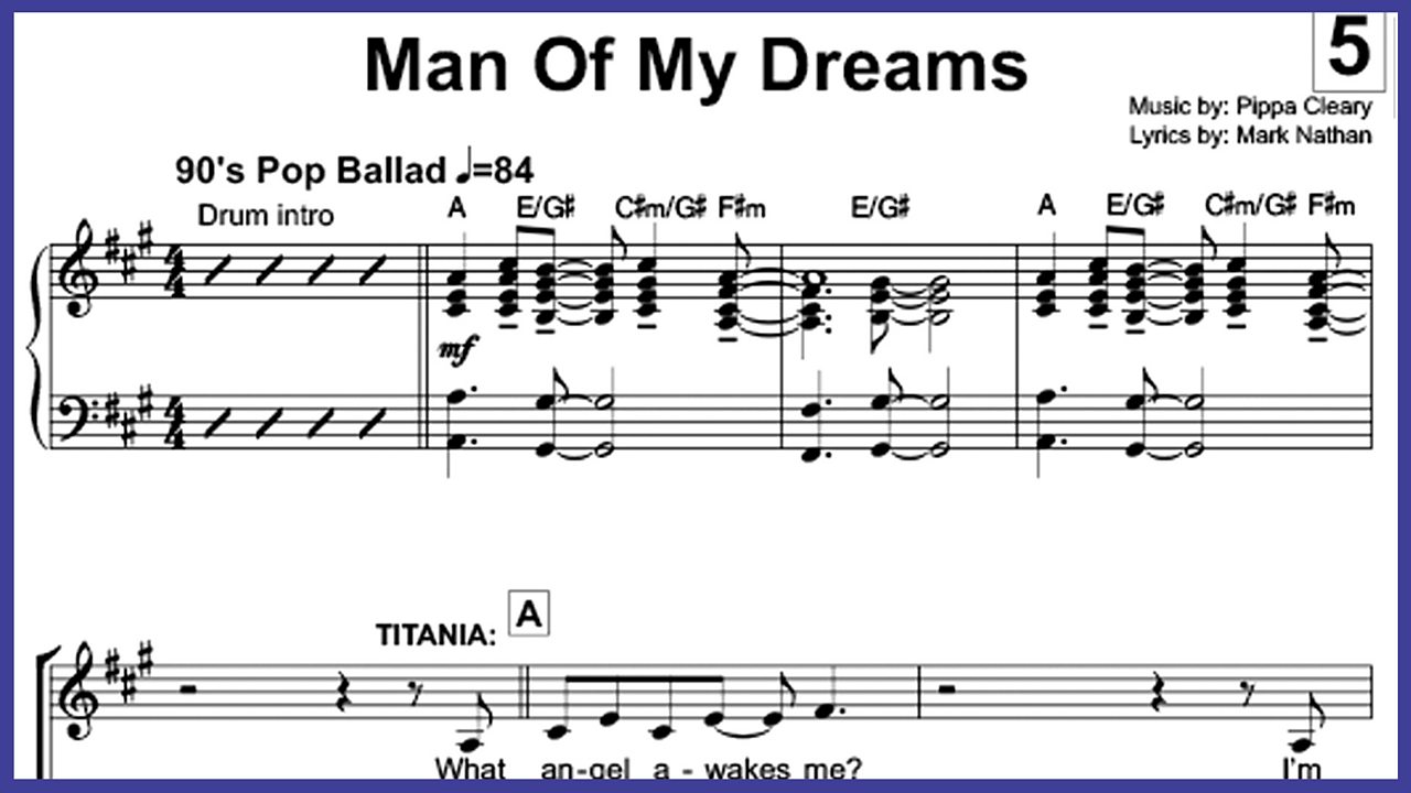 Man of My Dreams - Music