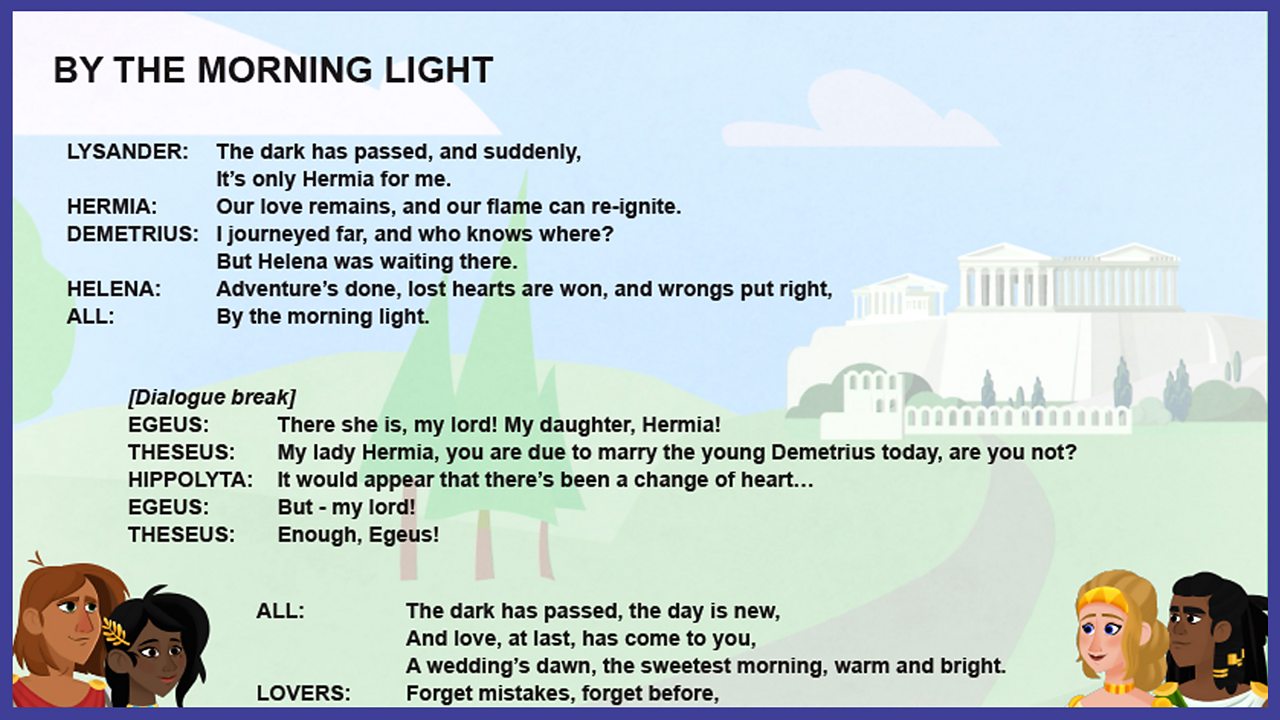 A Midsummer Night's Dream - A Musical for Schools - BBC Teach