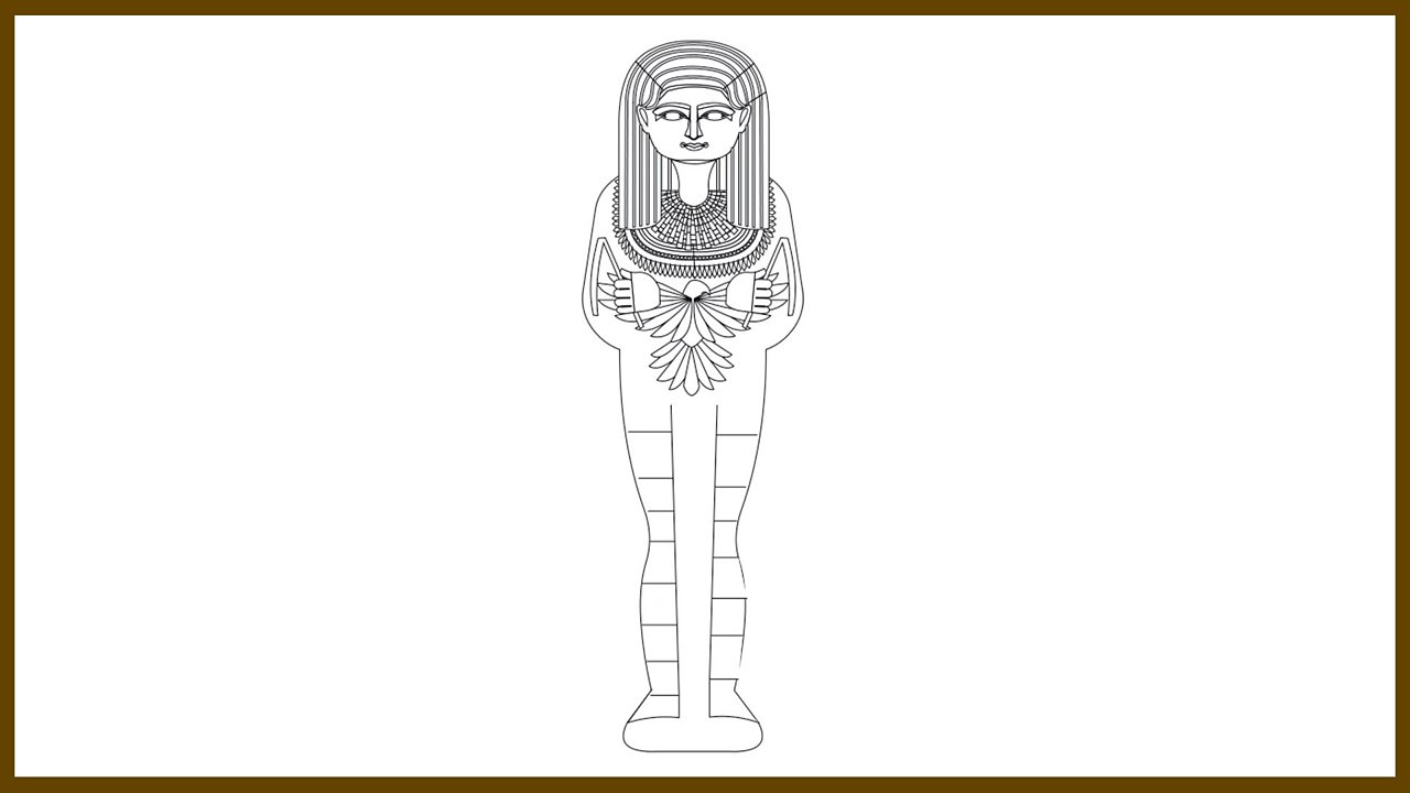 A ushabti to colour in