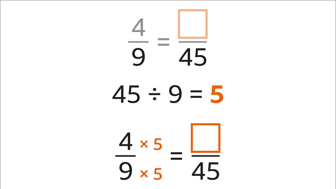 How to find equivalent fractions - BBC Bitesize