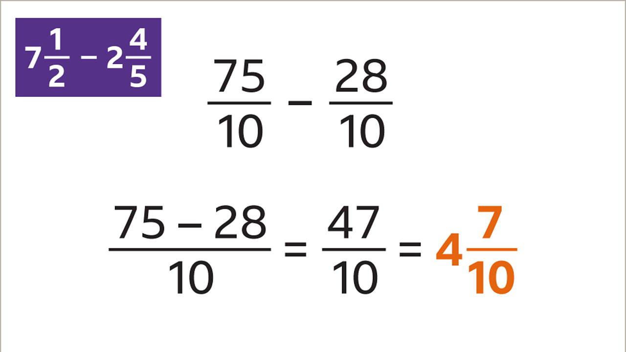 How to subtract fractions - BBC Bitesize