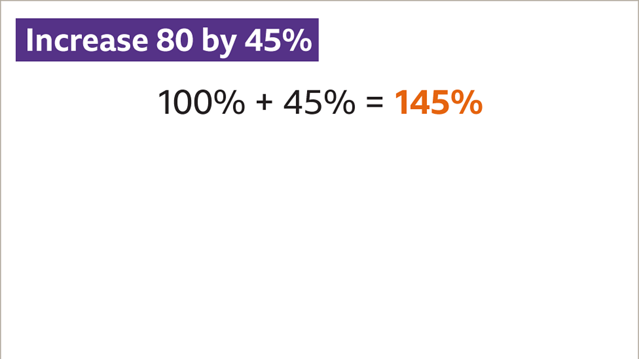 How to increase an amount by a percentage - BBC Bitesize