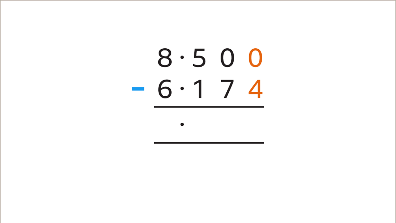 The thousandths – zero and four – are highlighted.