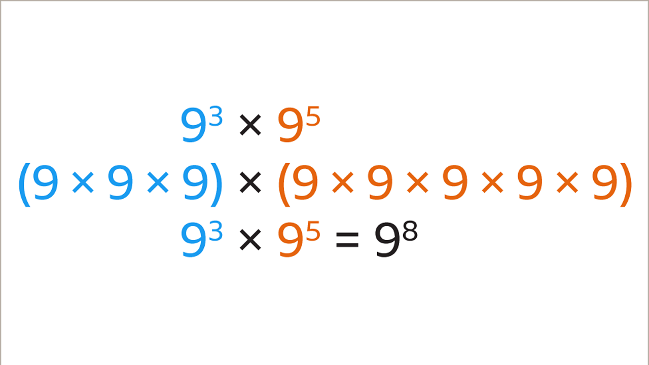 Laws of indices for multiplication and division BBC Bitesize