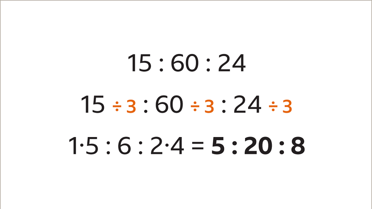 Equivalent ratios and simplifying ratios - KS3 Maths - BBC Bitesize ...