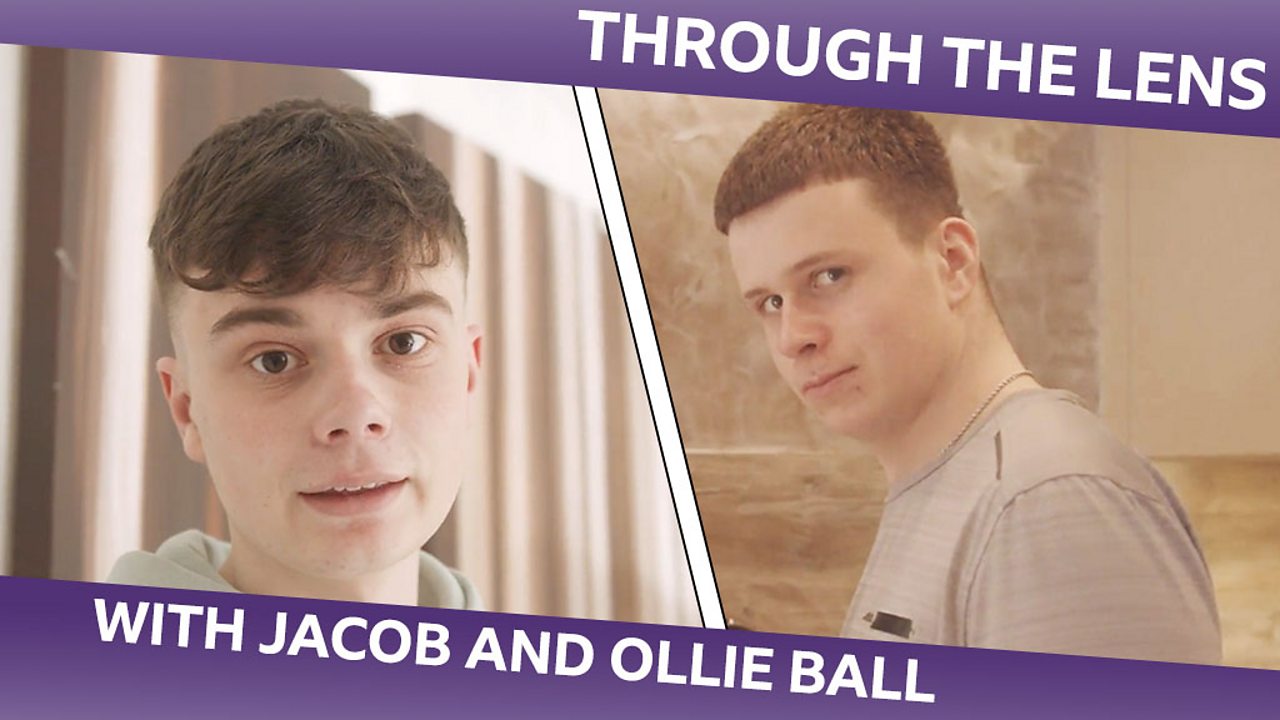 Jacob and Ollie swap their phones for their grandma's newspapers