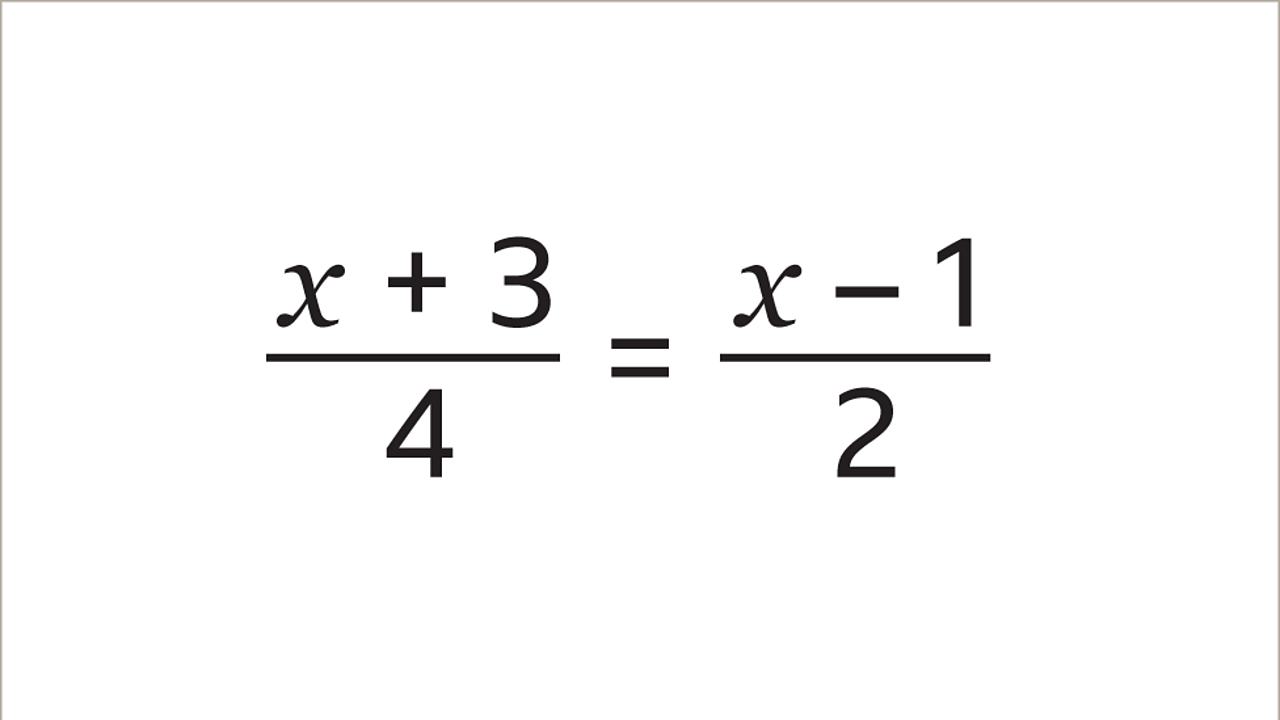 How To Solve Equations With Fractions And Variables