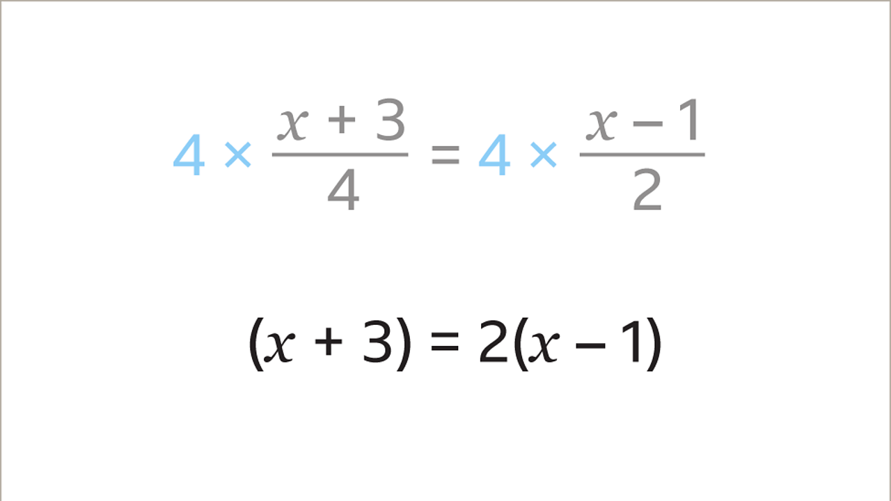 Solving Equations With Fractions Ks3 Maths Bbc Bitesize Bbc Bitesize 7424