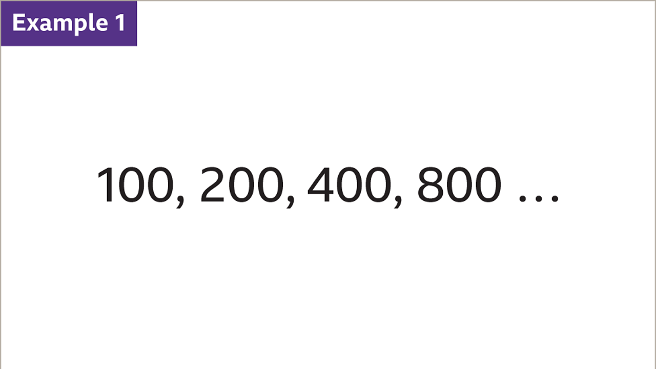 What are geometric sequences? - BBC Bitesize