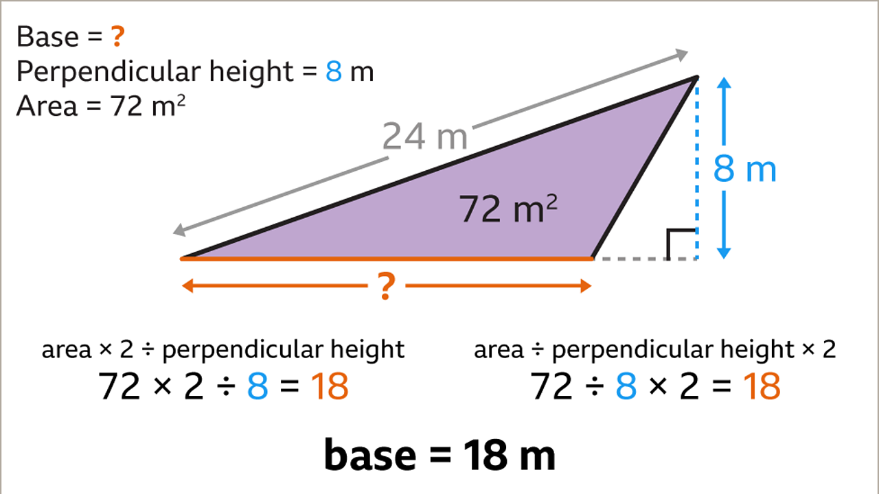 Area Of Triangles - KS3 Maths - BBC Bitesize - BBC Bitesize