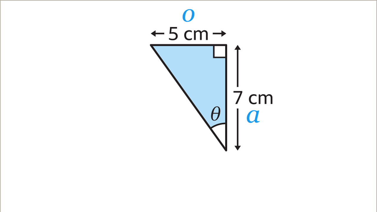 Finding angles in rightangled triangles KS3 Maths BBC Bitesize