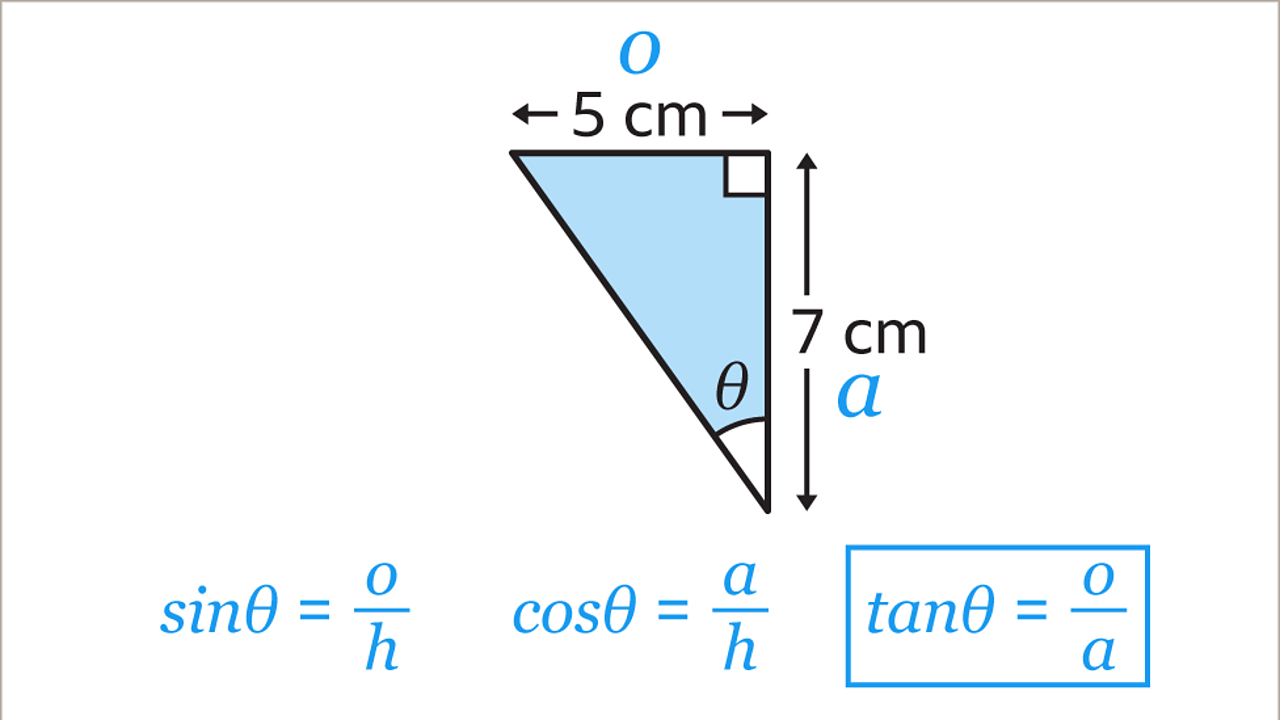 Finding angles in right-angled triangles - KS3 Maths - BBC Bitesize ...