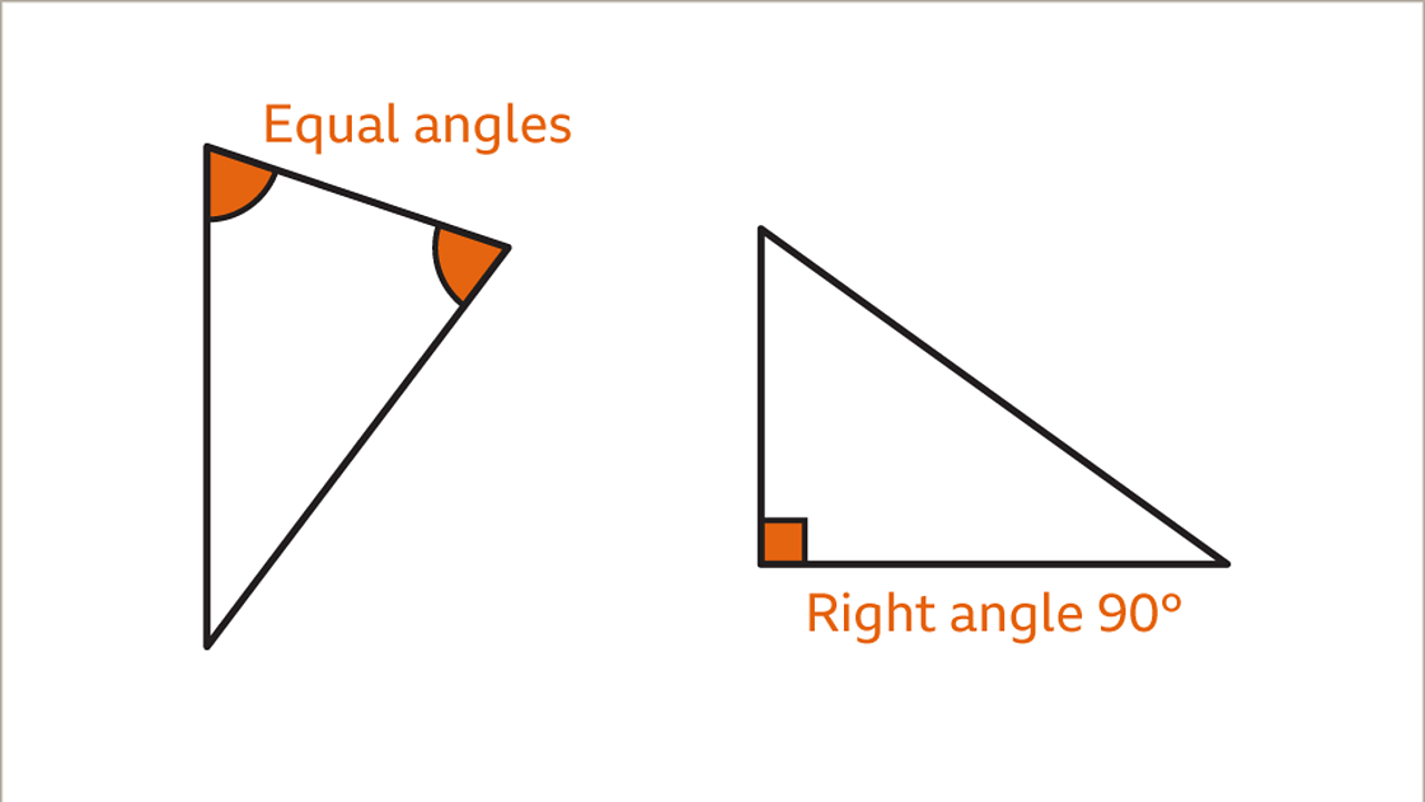 right isosceles triangle in real life