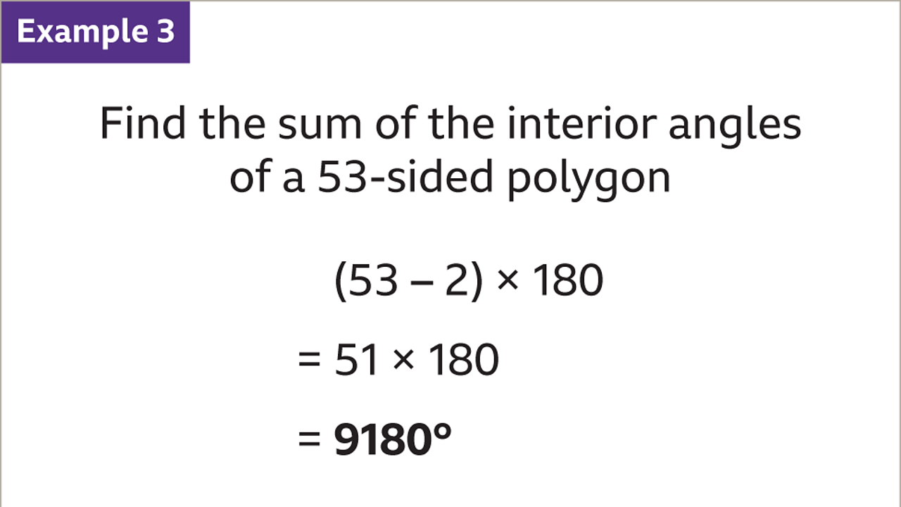 Polygons - Sum Of Interior Angles - Ks3 Maths - Bbc Bitesize - Bbc Bitesize